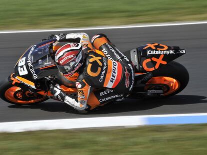 Marc Márquez rueda durante la carrera de Moto2 del pasado Gran Premio de Australia.