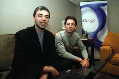 Larry Page y Sergey Brin, creadores de Google.