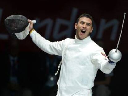 Ruben Limardo tras su victoria en los JJOO de Londres