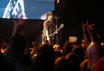 Actuación de Green Day durante la noche del viernes. 