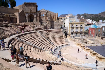 El anfiteatro romano de Cartagena, en la Región de Murcia.