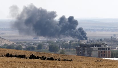 La ciudad siria de Kobane, el 6 de octubre