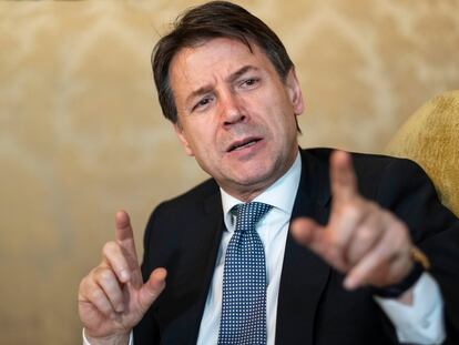 O premiê italiano Giuseppe Conte.