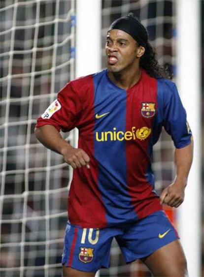 El jugador de fútbol Ronaldinho