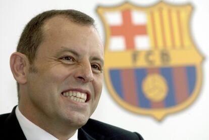 El presidente del Barcelona, Sandro Rosell.