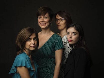 Marta Orriols, Marta Carnicero, Eva Baltasar y  Luna Miguel, escritoras.