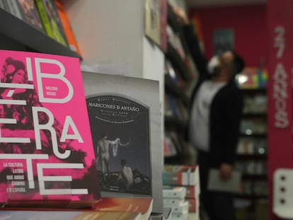 Interior de la librería Berkana, en Madrid.