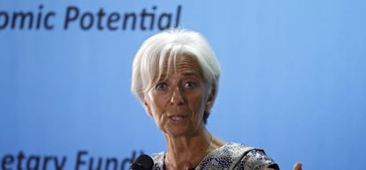 La directora del Fondo Monetario Internacional, Christine Lagarde.