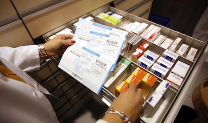 Imágenes de una farmacia en Boadilla del Monte.