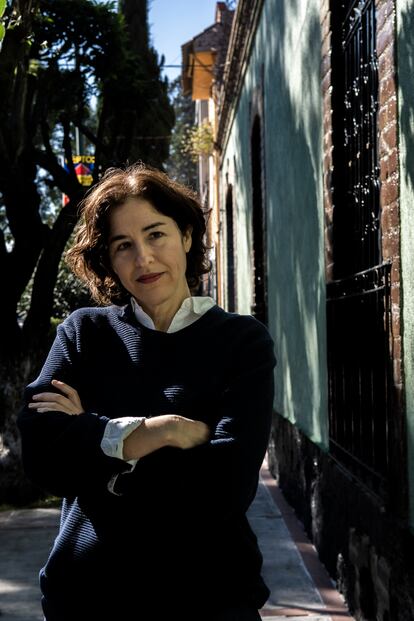 Guadalupe Nettel durante la entrevista en Ciudad de México.