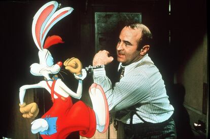 Imagen de la película '¿Quién engañó a Roger Rabbit?' interpretada por Bob Hoskins y dirigida por Robert Zemeckis.
