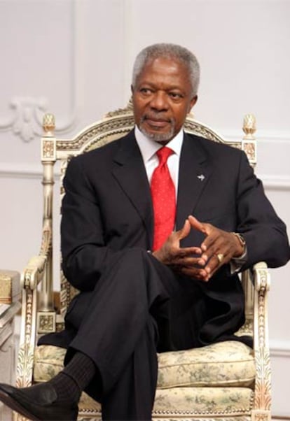 El secretario general de la ONU, Kofi Annan.