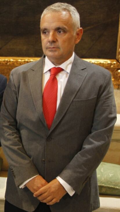 Escañuela, durante un acto de la Federación.