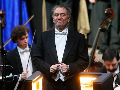 Valery Gergiev, en mayo de 2013, durante una actuación en San Petersburgo.