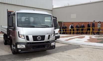 El nuevo modelo de cami&oacute;n de Nissan, en &Aacute;vila.