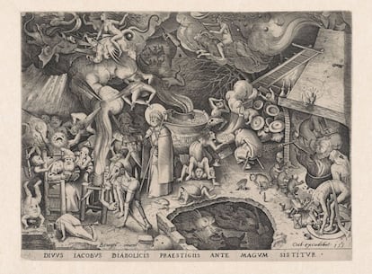 Uno de los grabados de Bruegel que creó escuela iconográfica.