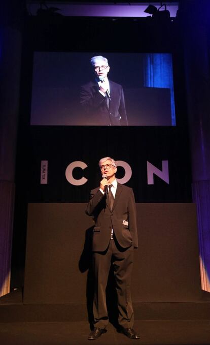 Javier Moreno, director de El País, durante la presentación de la nueva revista masculina del diario, ICON. 