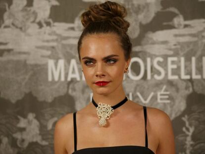 La modelo y actriz Cara Delevingne.