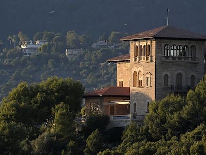 Una vista del edificio principal de Marivent.