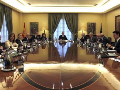 Rajoy preside el Consejo de Ministros el 23 de diciembre pasado.