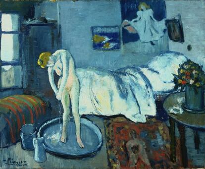 'La habitación azul', de Pablo Picasso (1901), obra del periodo azul de la Phillips Collection que podrá verse en Barcelona.
