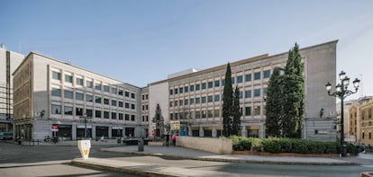 Edificio del Monte de Piedad de Madrid, ubicado en la Plaza de las Descalzas, en Madrid.