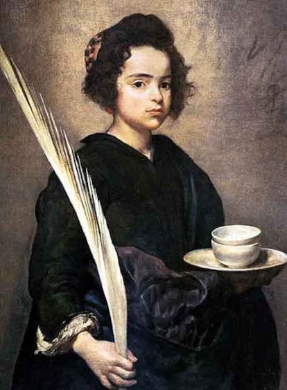 <i>Santa Rufina</i>, obra atribuida a Velázquez.