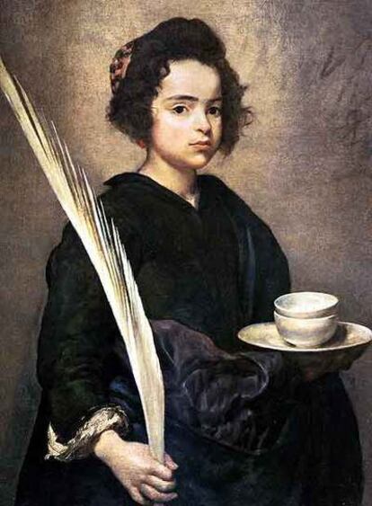 <i>Santa Rufina</i>, obra atribuida a Velázquez.