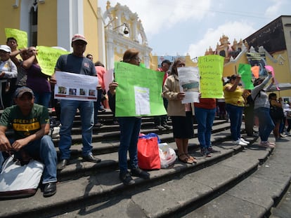 Activistas y familiares de los cafetaleros detenidos se manifestaron en Xalapa para exigir su libertad