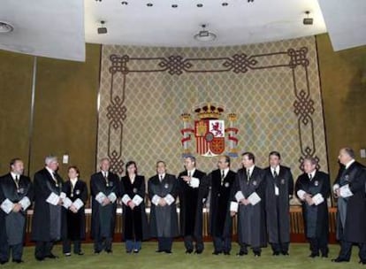 Los 12 magistrados del Tribunal Constitucional.