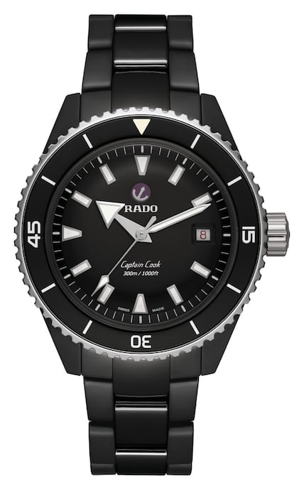 
En un mundo lleno de desafíos, aquellos capaces de adaptarse tienen una ventaja crucial. El Captain Cook High-Tech Ceramic Diver de Rado concentra todo ello de forma bella.
Precio:  3.500 euros.