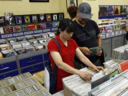La tienda de vinilos Escridiscos, en el centro de Madrid.