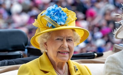 La Reina Isabel II en la primera jornada de la competición de hípica Royal Ascot 2018.