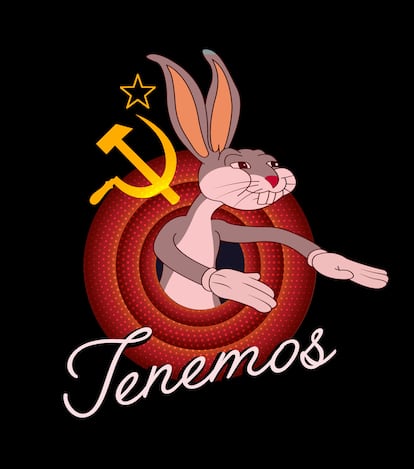 El meme original de Bugs Bunny comunista.