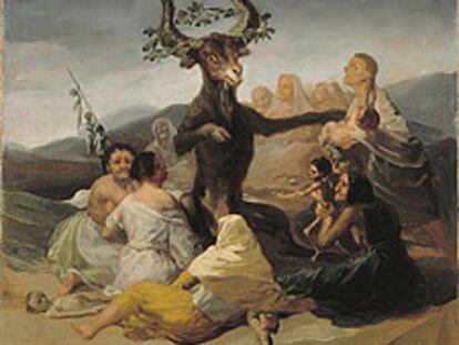 <i>El aquelarre,</i> de Francisco de Goya, que se expone en A Coruña.