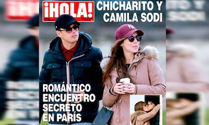 Nueva portada de la revista ¡Hola! con Chicharito y Camila Sodi.