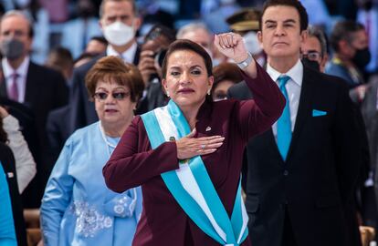 La presidenta de Honduras, Xiomara Castro.