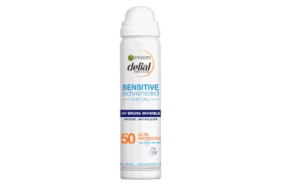 Bruma facial Delial Sensitive Advanced SPF 50 de Garnier. Compra por 7,95€ en Amazon.