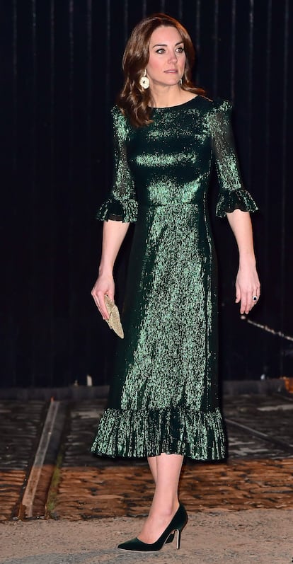 La princesa de Gales, en 2018, con el vestido Falconetti de The Vampire’s Wife, la marca de Susie Cave.