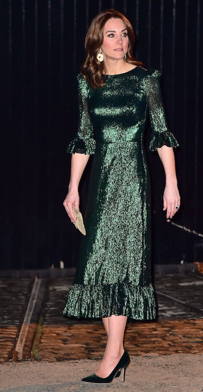 La princesa de Gales, en 2018, con el vestido Falconetti de The Vampire’s Wife, la marca de Susie Cave.