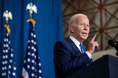 Joe Biden, durante su discurso.