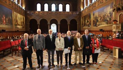 Els rectors de les universitats públiques, aquest dimarts.