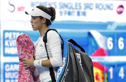 Garbine Muguruza eliminada del Abierto de China.