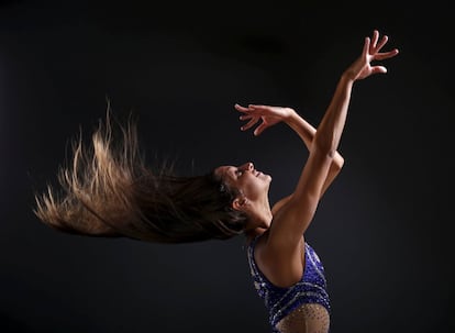 Anita Alvarez, del equipo de natación sincronizada. 