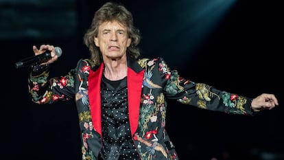 Mick Jagger en uno de los conciertos de su gira celebrado el 19 de octubre en Nanterre, Francia.