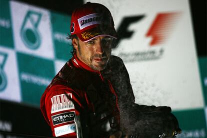 Fernando Alonso, tras vencer en el Gran Premio de Corea del sur.