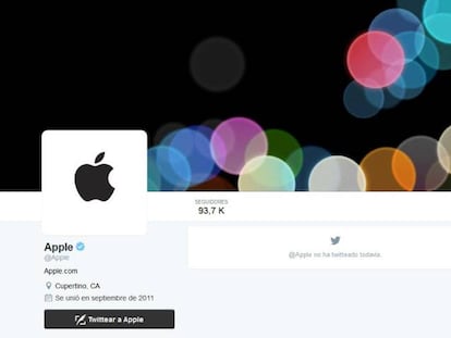 Apple ha cambiado su foto de perfil y el fondo de portada.