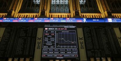 El principal indicador de la bolsa espa&ntilde;ola, el IBEX 35.