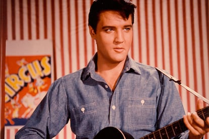Elvis, en 1963, durante el rodaje de una de sus películas.