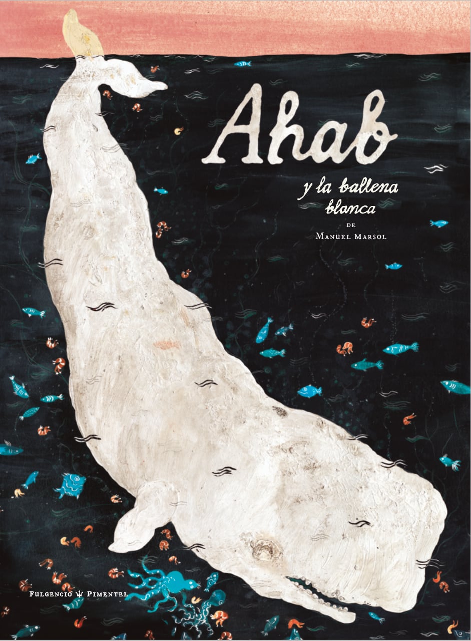 Portada de 'Ahab y la ballena blanca'.